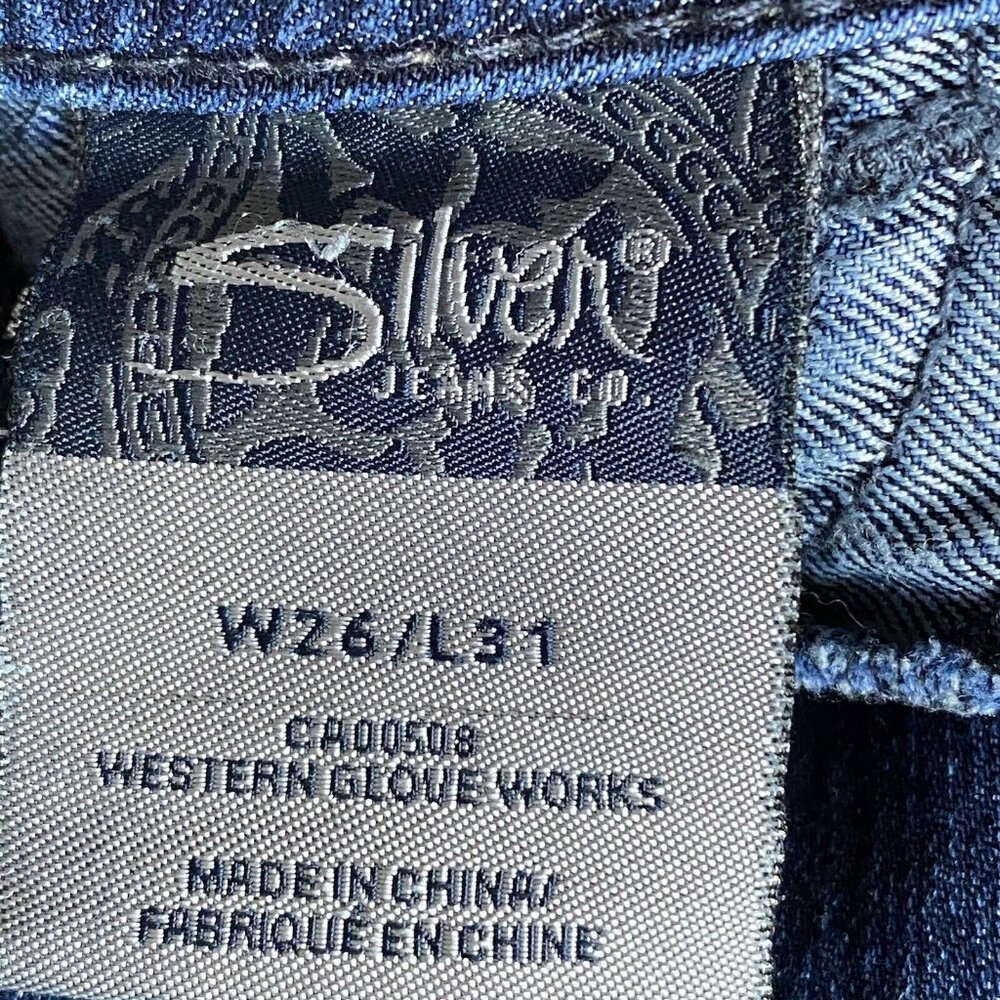 Silver Jeans Suki Jeggings Womens Skinny W26 L31  Denim Blue Jeans - Picture 7 of 12